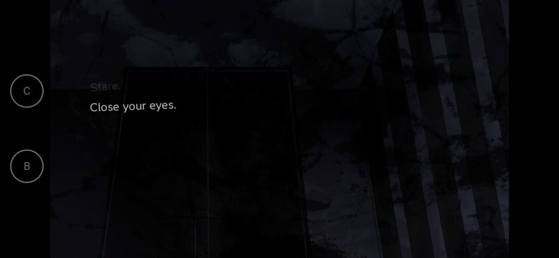 Dark room with menu options highlighted.